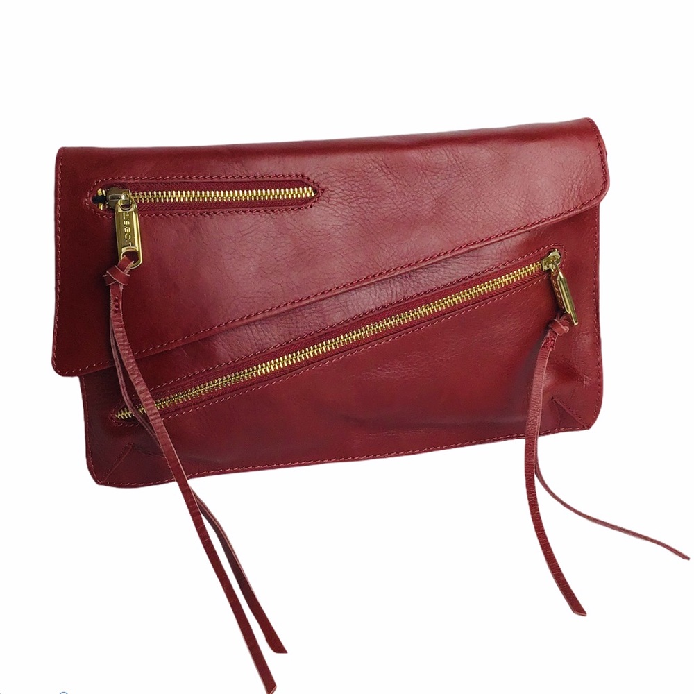 Joe’s Oxblood Slim Leather Convertible Handbag